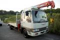 1991 Toyota HINO Ranger (FD3HJA) Flat Deck/Transporter+Crane